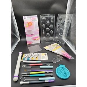 Assorted Lot Of Cake Decorating‎ Tools And Candy Molds